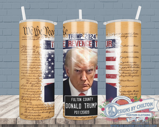 20oz Skinny Revenge Tour 2024 Tumbler