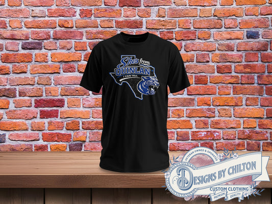 She is from Quinlan panther t-shirt